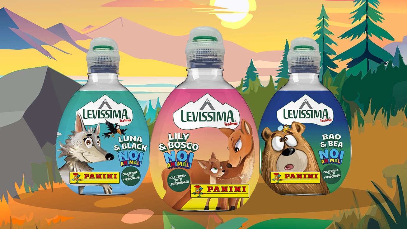 Acqua Levissima Issima in bottiglia da 33 cl per bambini